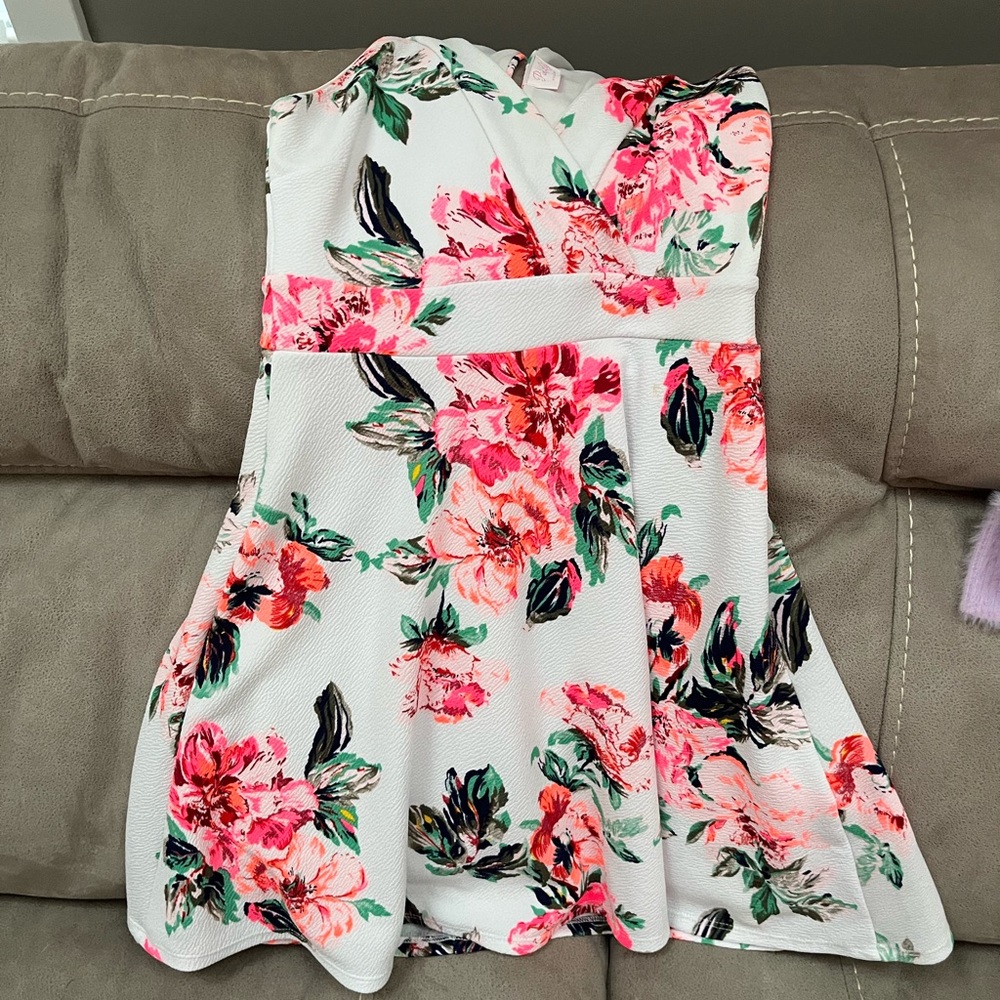Pink Lily Floral Dress